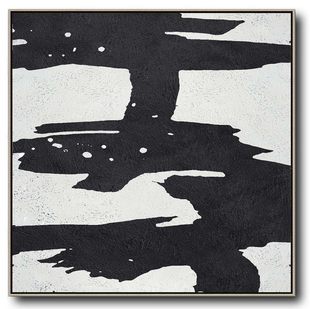 Minimal Black and White Painting #MN89A